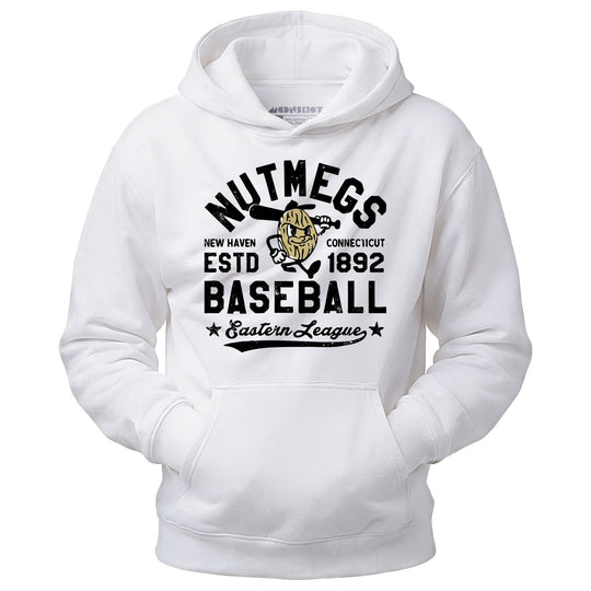 New Haven Nutmegs - Connecticut - Vintage Defunct Baseball Teams - Unisex Hoodie