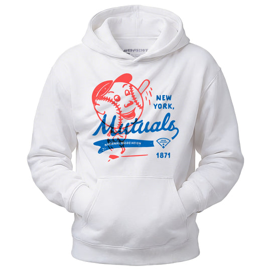 New York Mutuals - Vintage Defunct Baseball Teams - Unisex Hoodie