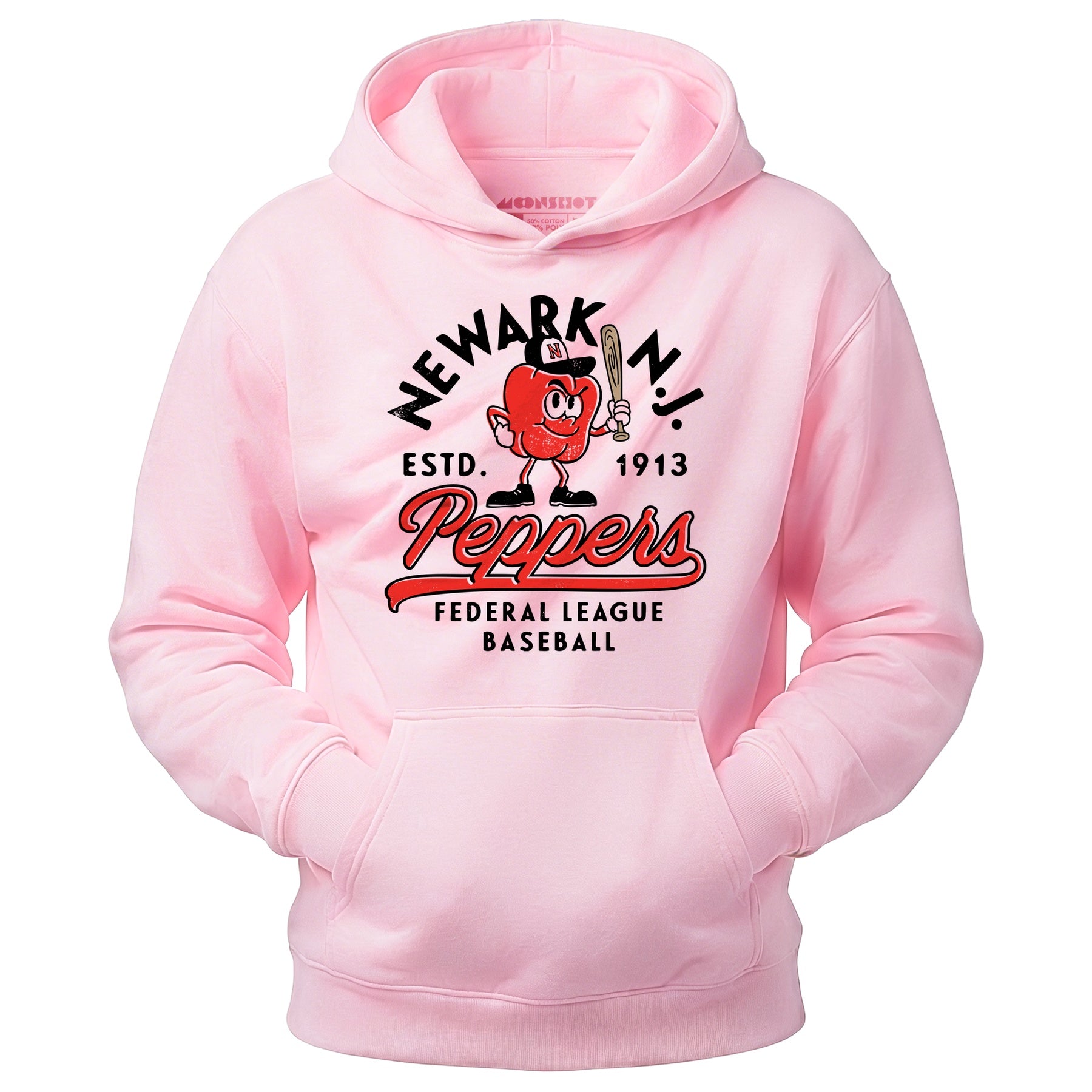 Newark Peppers - New Jersey - Vintage Defunct Baseball Teams - Unisex Hoodie
