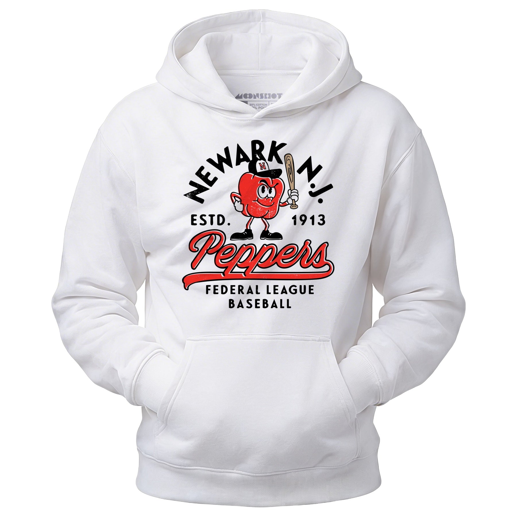 Newark Peppers - New Jersey - Vintage Defunct Baseball Teams - Unisex Hoodie