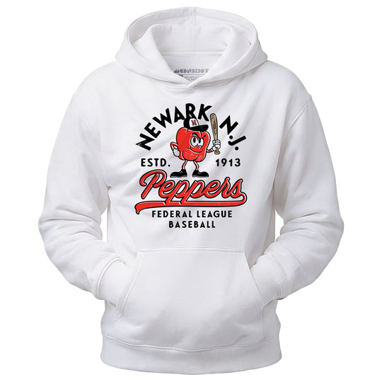Newark Peppers - New Jersey - Vintage Defunct Baseball Teams - Unisex Hoodie