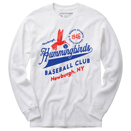 Newburgh Hummingbirds - New York - Vintage Defunct Baseball Teams - Long Sleeve T-Shirt