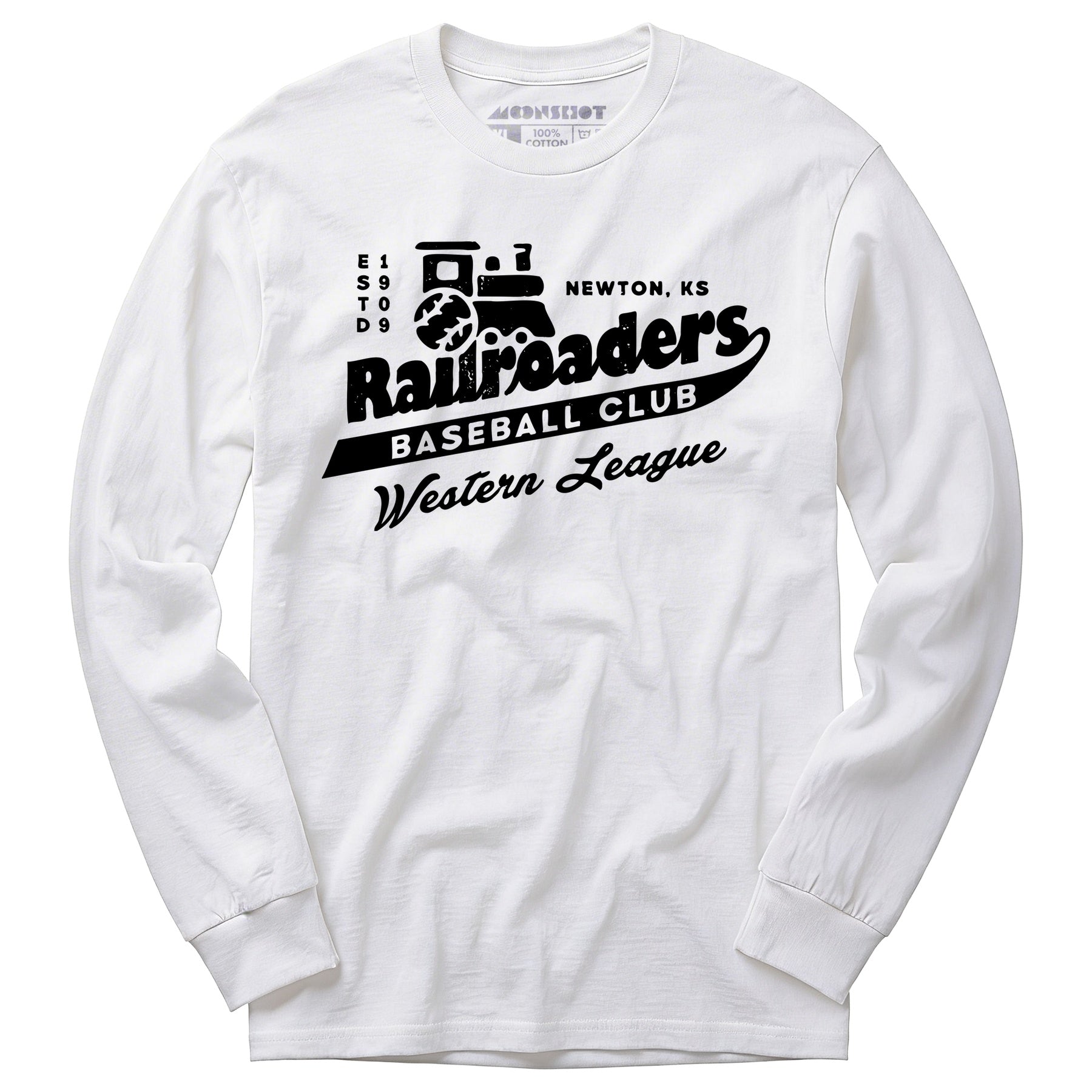 Newton Railroaders - Kansas - Vintage Defunct Baseball Teams - Long Sleeve T-Shirt