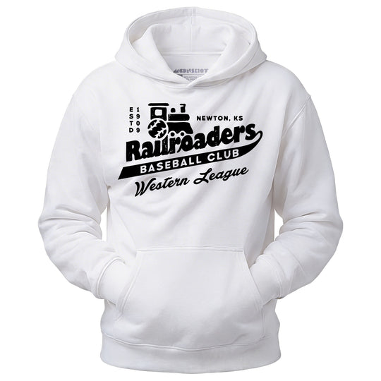 Newton Railroaders - Kansas - Vintage Defunct Baseball Teams - Unisex Hoodie