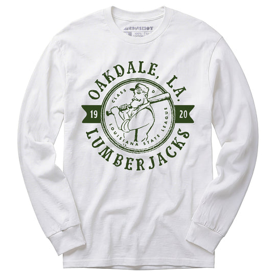 Oakdale Lumberjacks - Louisiana - Vintage Defunct Baseball Teams - Long Sleeve T-Shirt