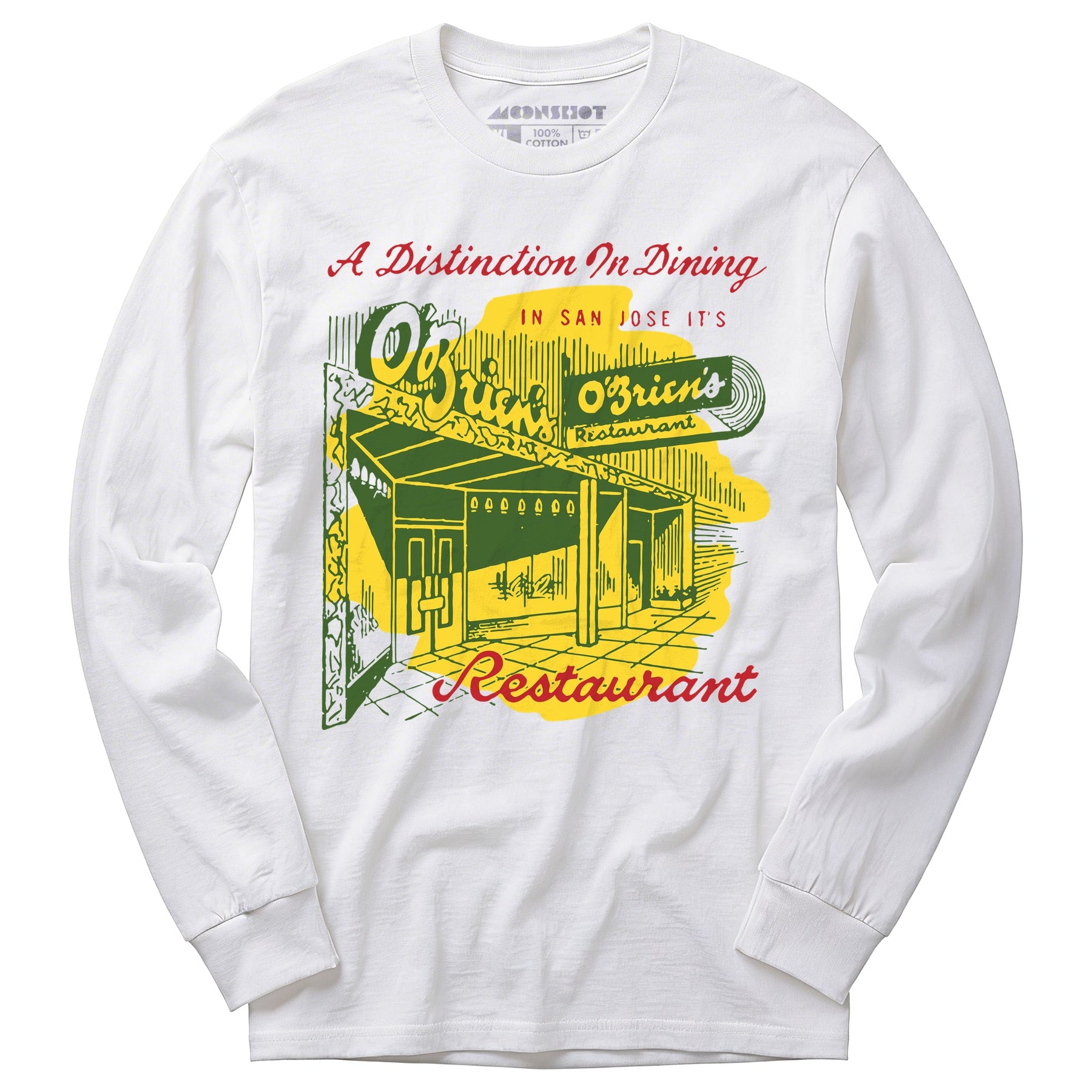 O'Brien's - San Jose, CA - Vintage Restaurant - Long Sleeve T-Shirt