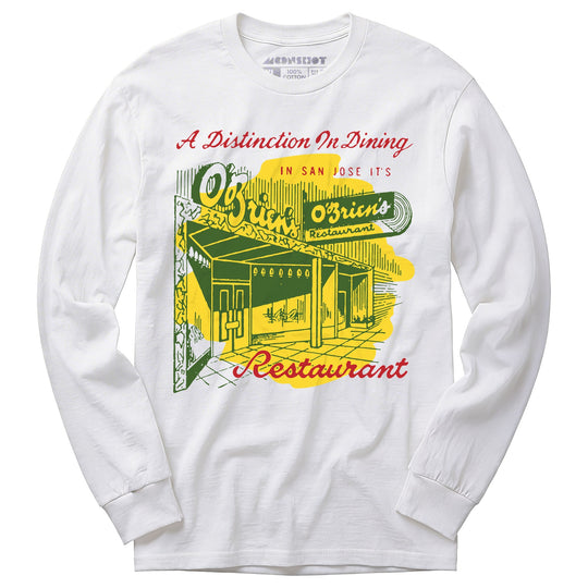 O'Brien's - San Jose, CA - Vintage Restaurant - Long Sleeve T-Shirt