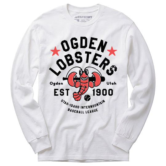 Ogden Lobsters - Utah - Vintage Defunct Baseball Teams - Long Sleeve T-Shirt