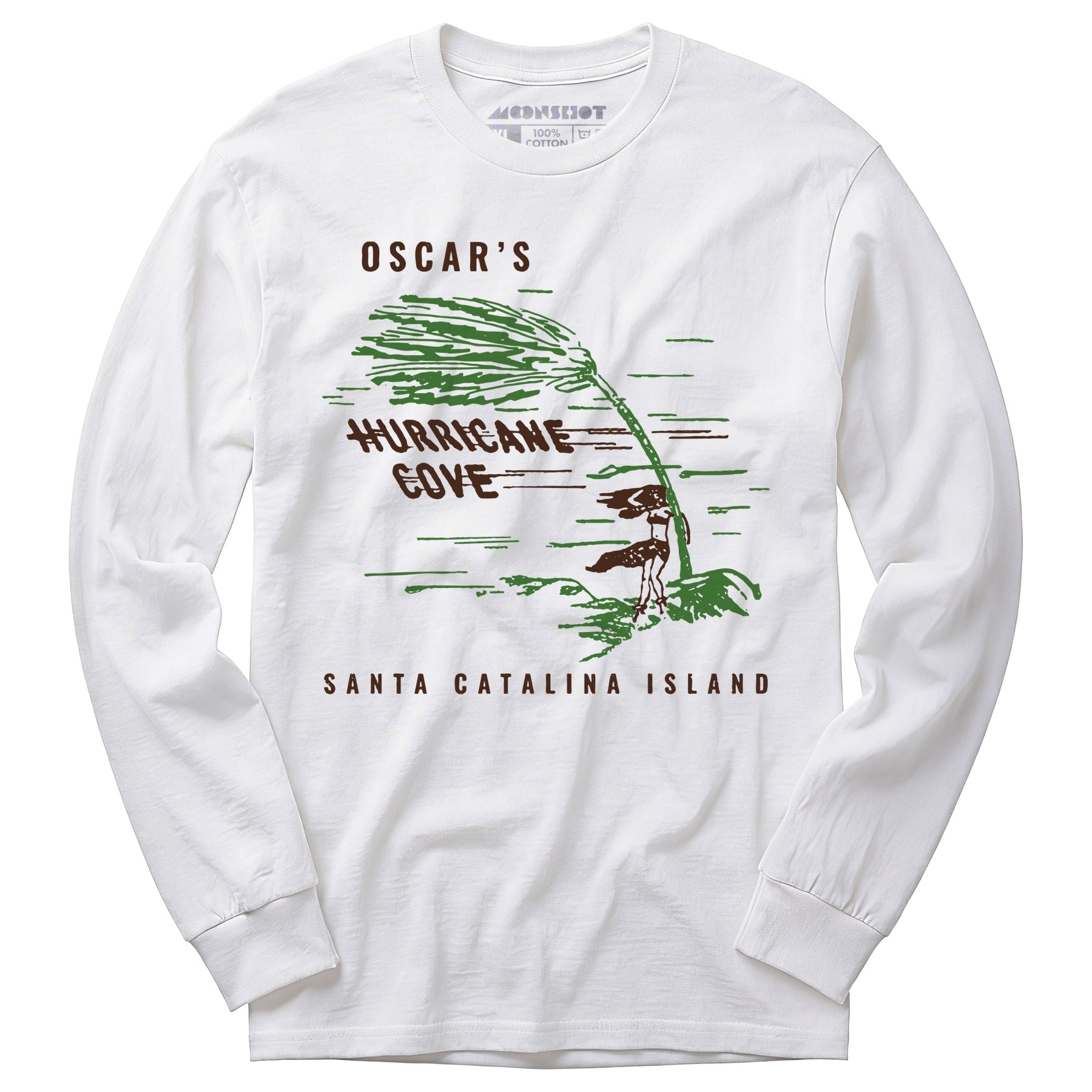 Oscar's Hurricane Cove - Catalina Island, CA - Vintage Tiki Bar - Long Sleeve T-Shirt
