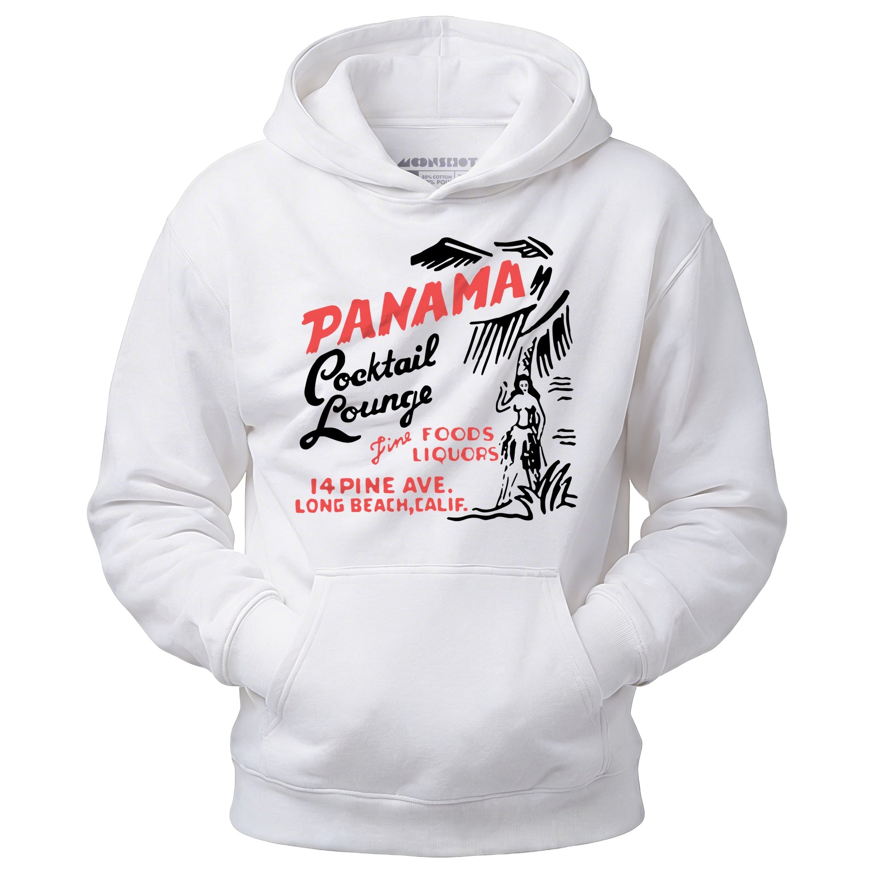 Panama Cocktail Lounge v2 - Long Beach, CA - Vintage Tiki Bar - Unisex Hoodie