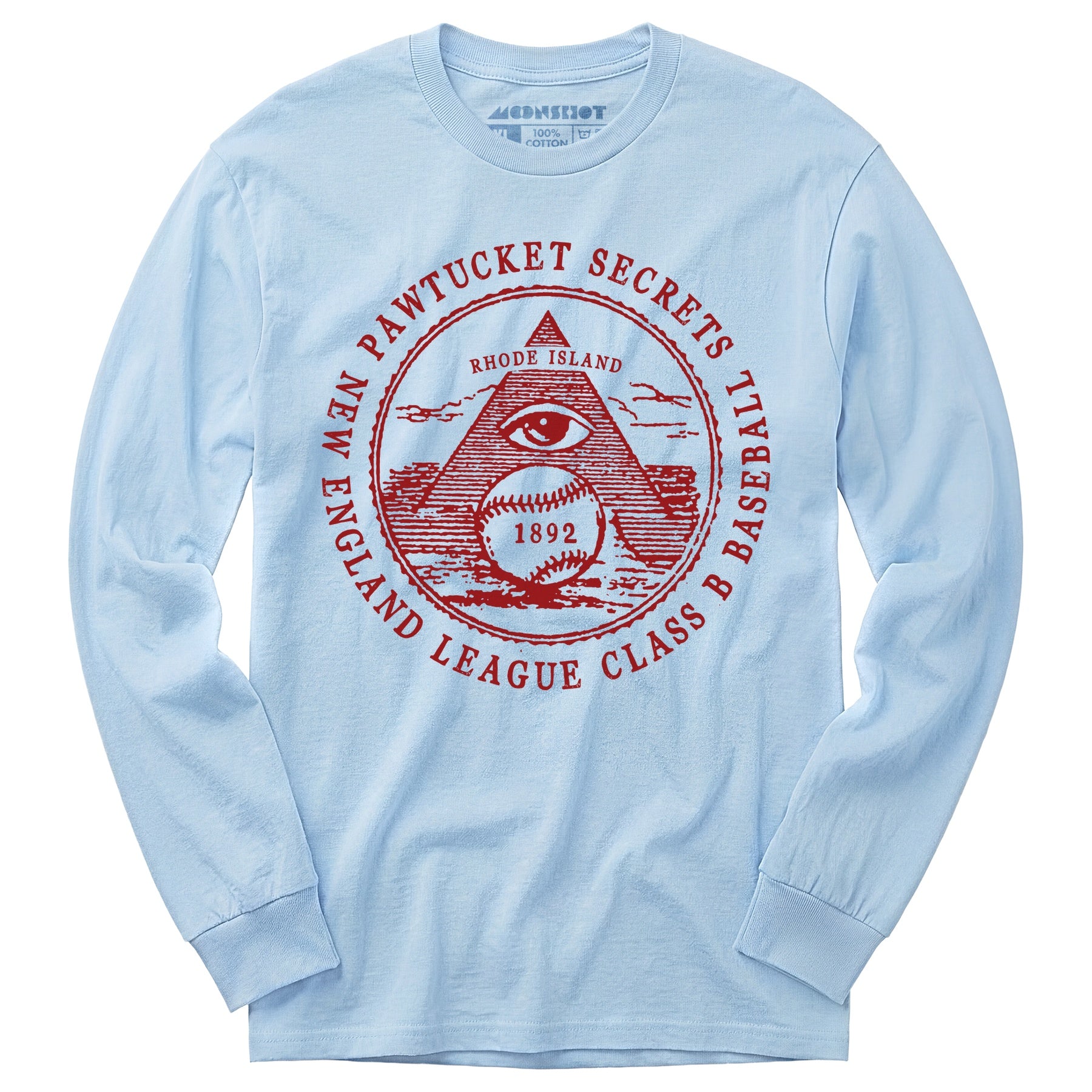 Pawtucket Secrets - Rhode Island - Vintage Defunct Baseball Teams - Long Sleeve T-Shirt