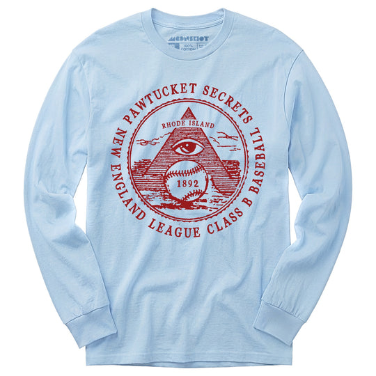 Pawtucket Secrets - Rhode Island - Vintage Defunct Baseball Teams - Long Sleeve T-Shirt