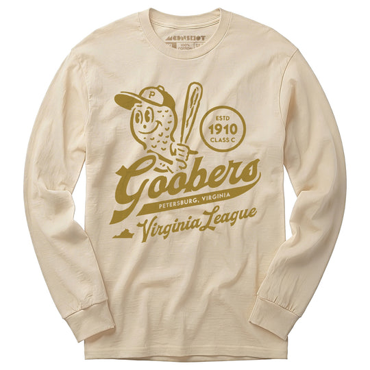 Petersburg Goobers - Virginia - Vintage Defunct Baseball Teams - Long Sleeve T-Shirt