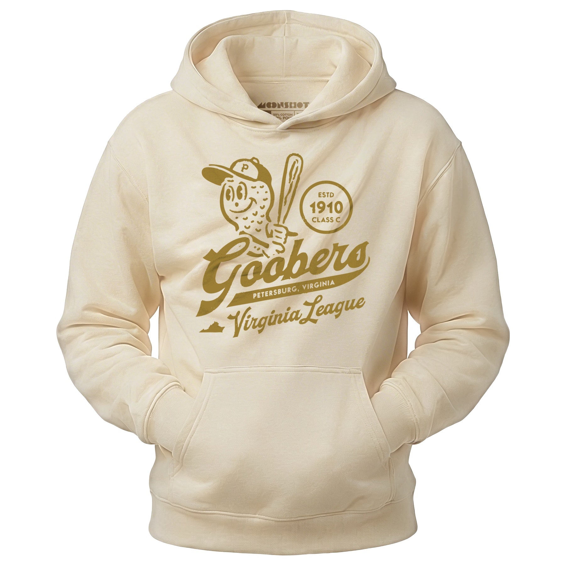 Petersburg Goobers - Virginia - Vintage Defunct Baseball Teams - Unisex Hoodie