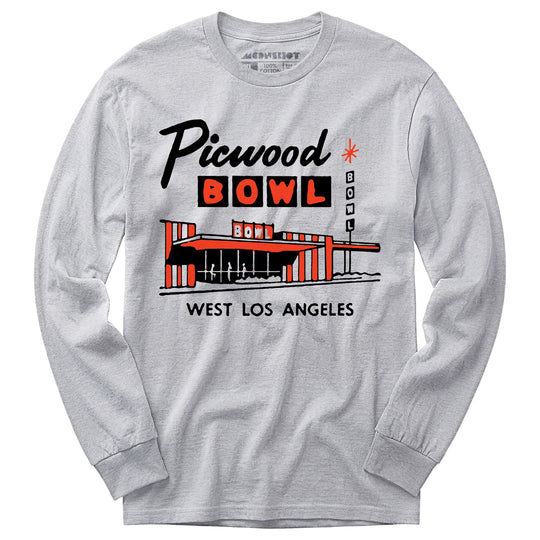 Picwood Bowl - Los Angeles, CA - Vintage Bowling Alley - Long Sleeve T-Shirt