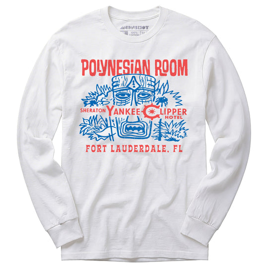 Polynesian Room - Fort Lauderdale, FL - Vintage Tiki Bar - Long Sleeve T-Shirt