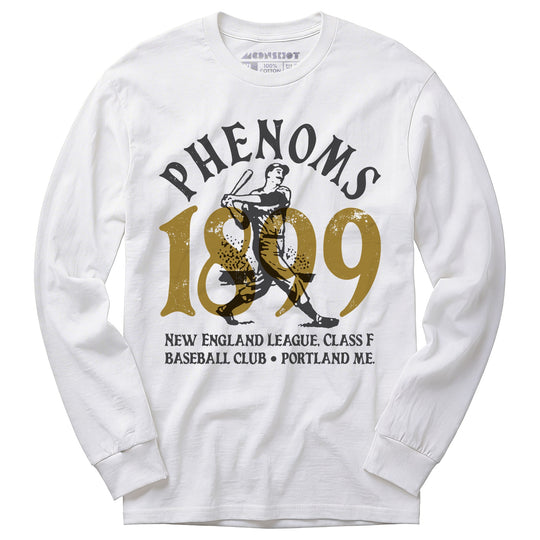 Portland Phenoms - Maine - Vintage Defunct Baseball Teams - Long Sleeve T-Shirt