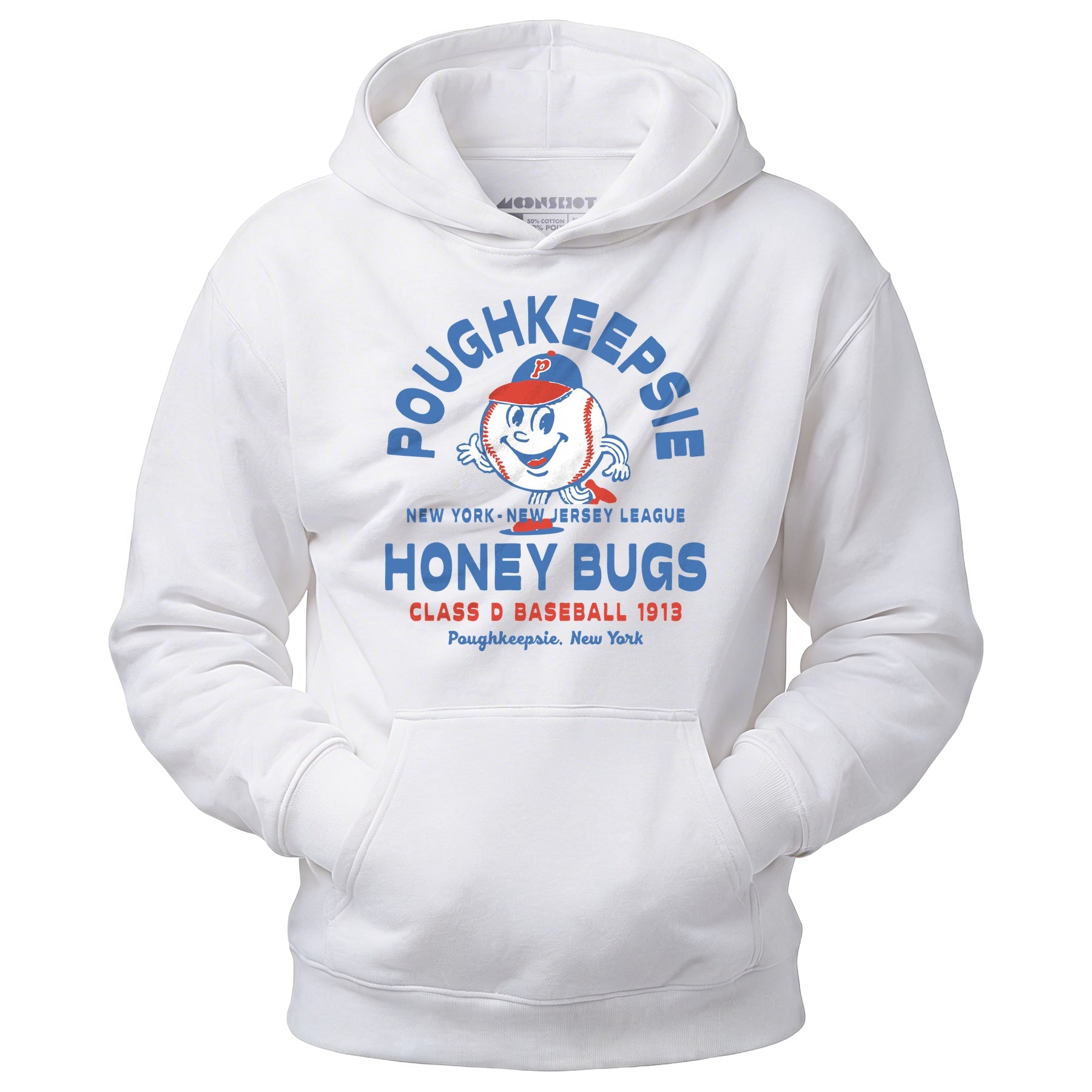 Poughkeepsie Honey Bugs - New Jersey - Vintage Defunct Baseball Teams - Unisex Hoodie