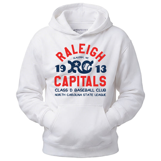 Raleigh Capitals - North Carolina - Vintage Defunct Baseball Teams - Unisex Hoodie