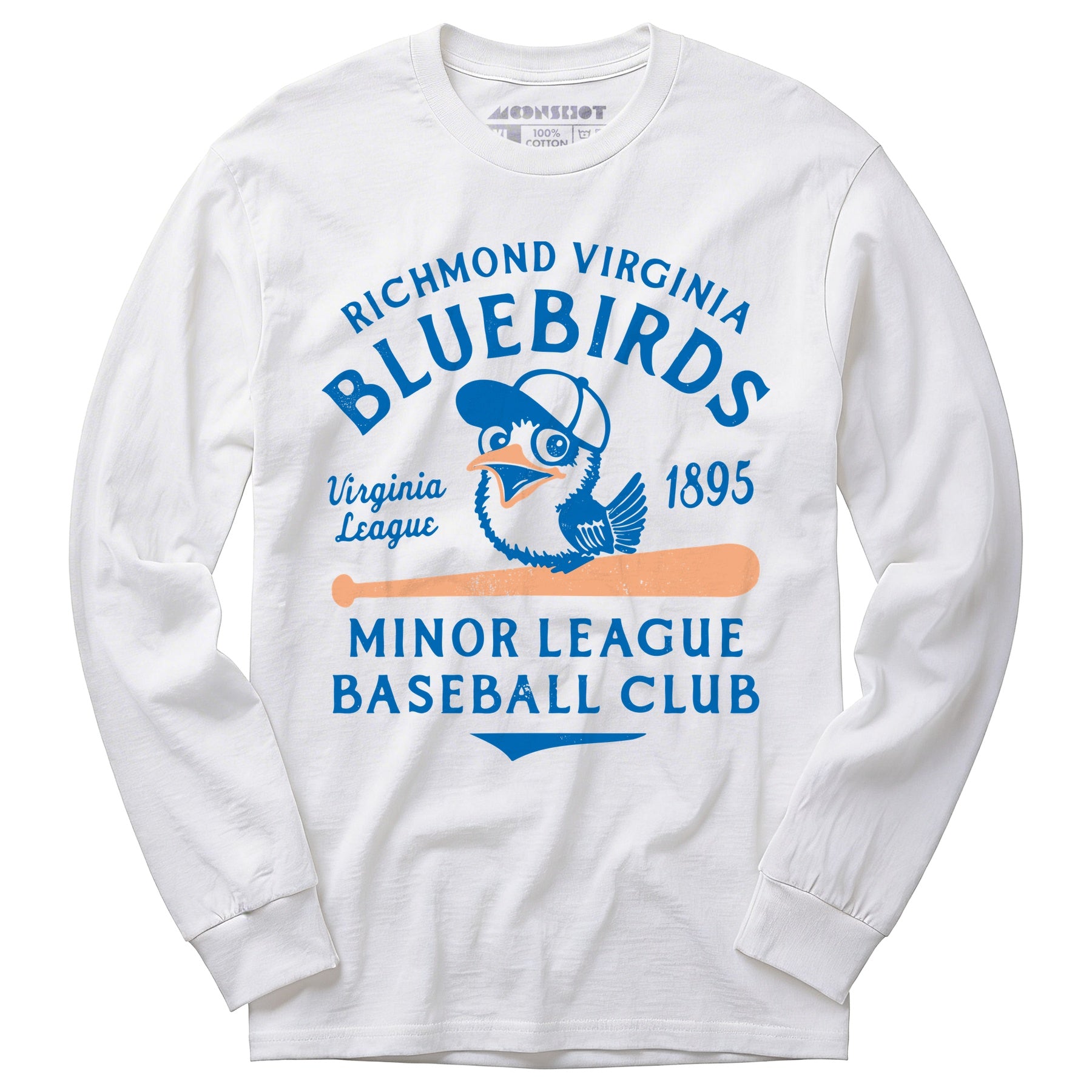 Richmond Bluebirds - Virginia - Vintage Defunct Baseball Teams - Long Sleeve T-Shirt