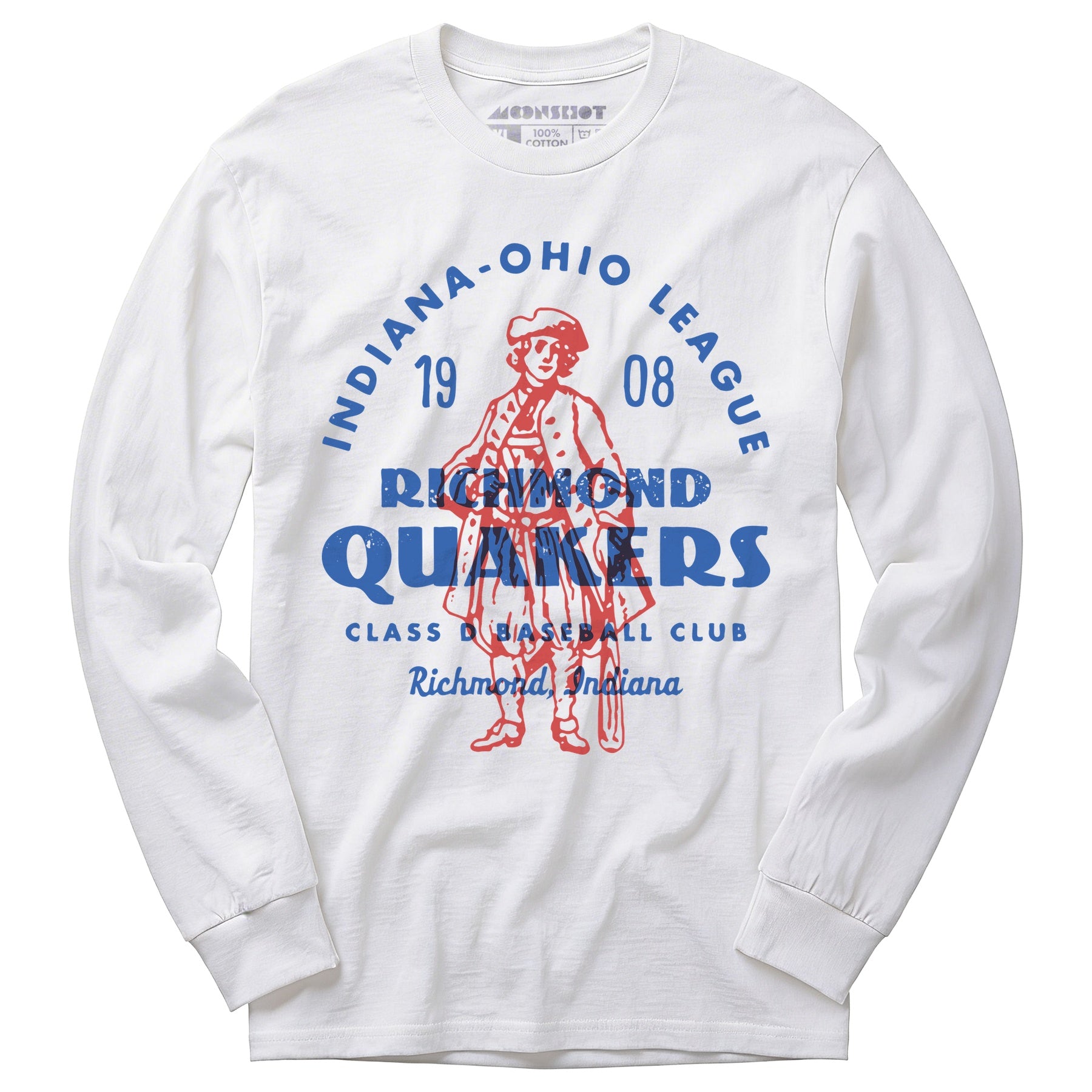 Richmond Quakers - Indiana - Vintage Defunct Baseball Teams - Long Sleeve T-Shirt