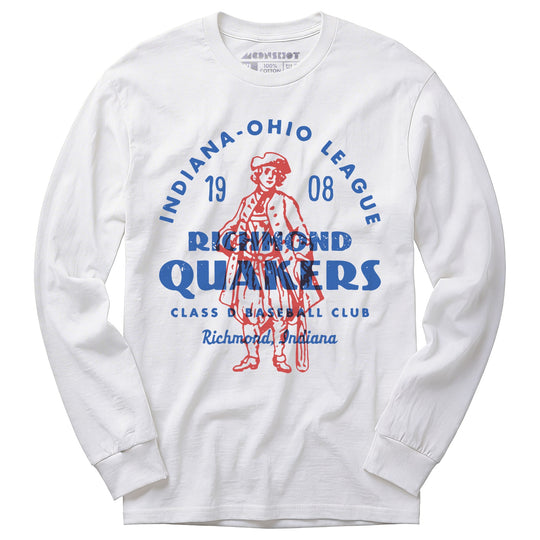 Richmond Quakers - Indiana - Vintage Defunct Baseball Teams - Long Sleeve T-Shirt