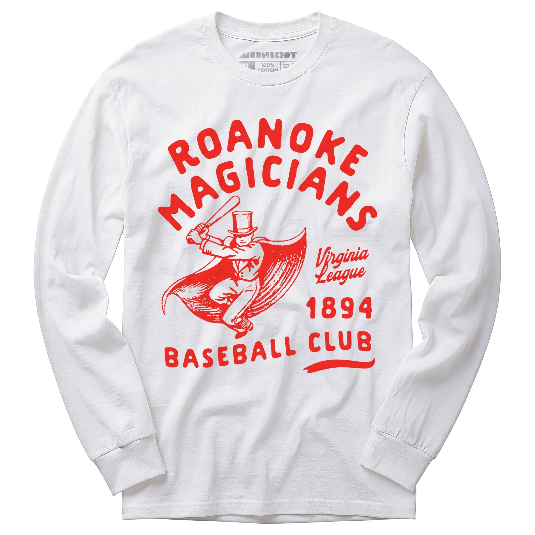 Roanoke Magicians - Virginia - Vintage Defunct Baseball Teams - Long Sleeve T-Shirt