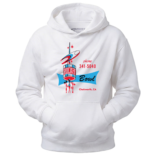 Rocket Bowl - Chatsworth, CA - Vintage Bowling Alley - Unisex Hoodie