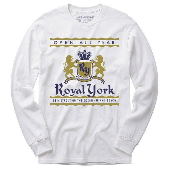 Royal York - Miami, FL - Vintage Hotel - Long Sleeve T-Shirt