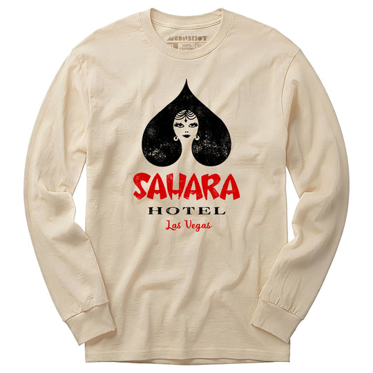 Sahara Hotel v4 - Vintage Las Vegas - Long Sleeve T-Shirt
