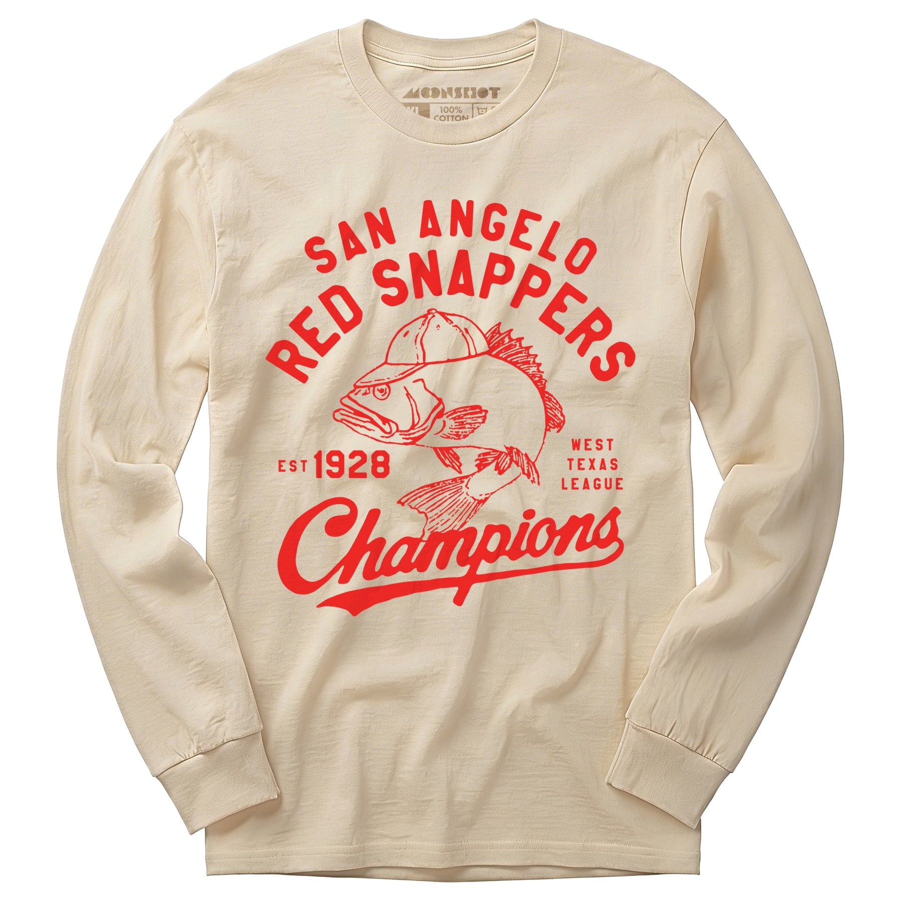 San Angelo Red Snappers - Texas - Vintage Defunct Baseball Teams - Long Sleeve T-Shirt