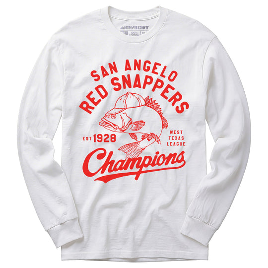 San Angelo Red Snappers - Texas - Vintage Defunct Baseball Teams - Long Sleeve T-Shirt