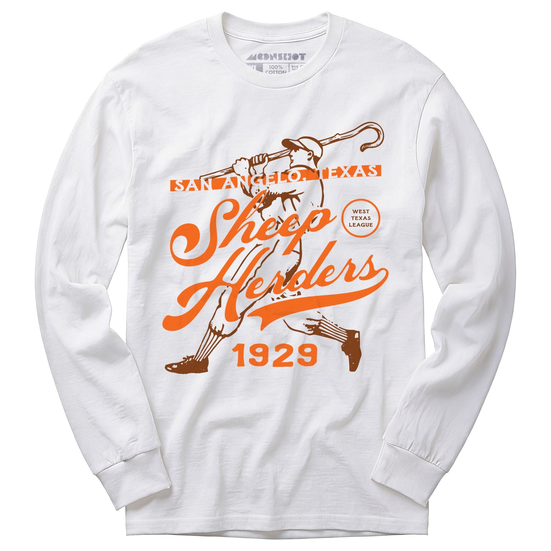 San Angelo Sheep Herders - Texas - Vintage Defunct Baseball Teams - Long Sleeve T-Shirt