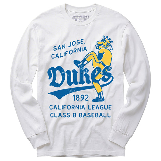 San Jose Dukes - California - Vintage Defunct Baseball Teams - Long Sleeve T-Shirt