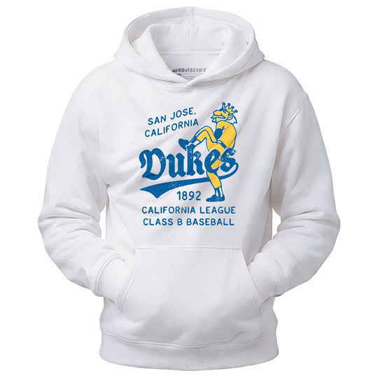 San Jose Dukes - California - Vintage Defunct Baseball Teams - Unisex Hoodie