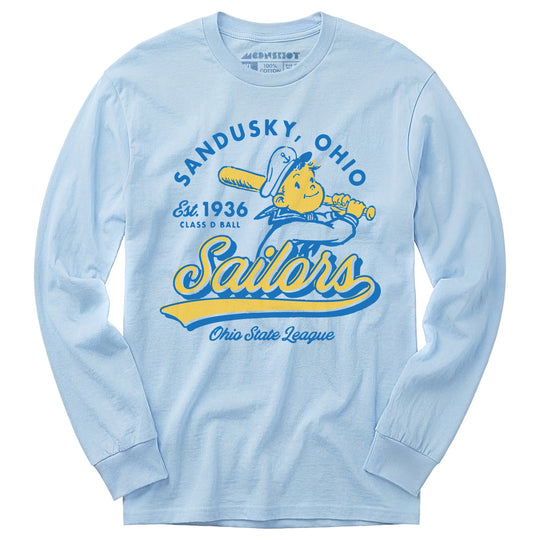 Sandusky Sailors - Ohio - Vintage Defunct Baseball Teams - Long Sleeve T-Shirt