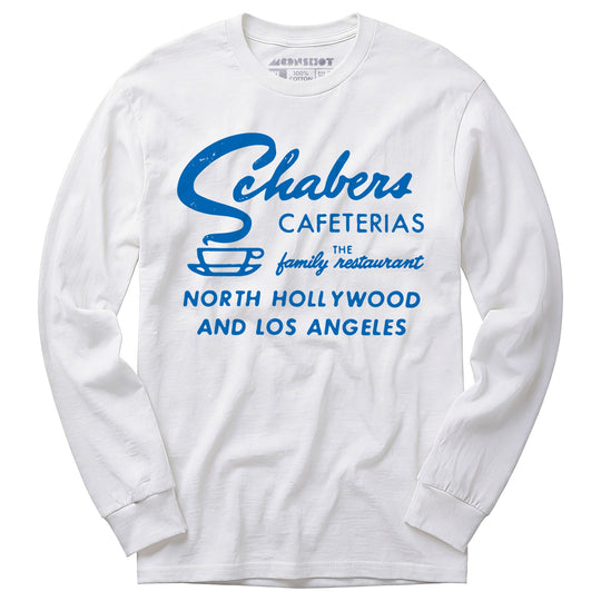 Schabers Cafeterias - Los Angeles, CA - Vintage Restaurant - Long Sleeve T-Shirt