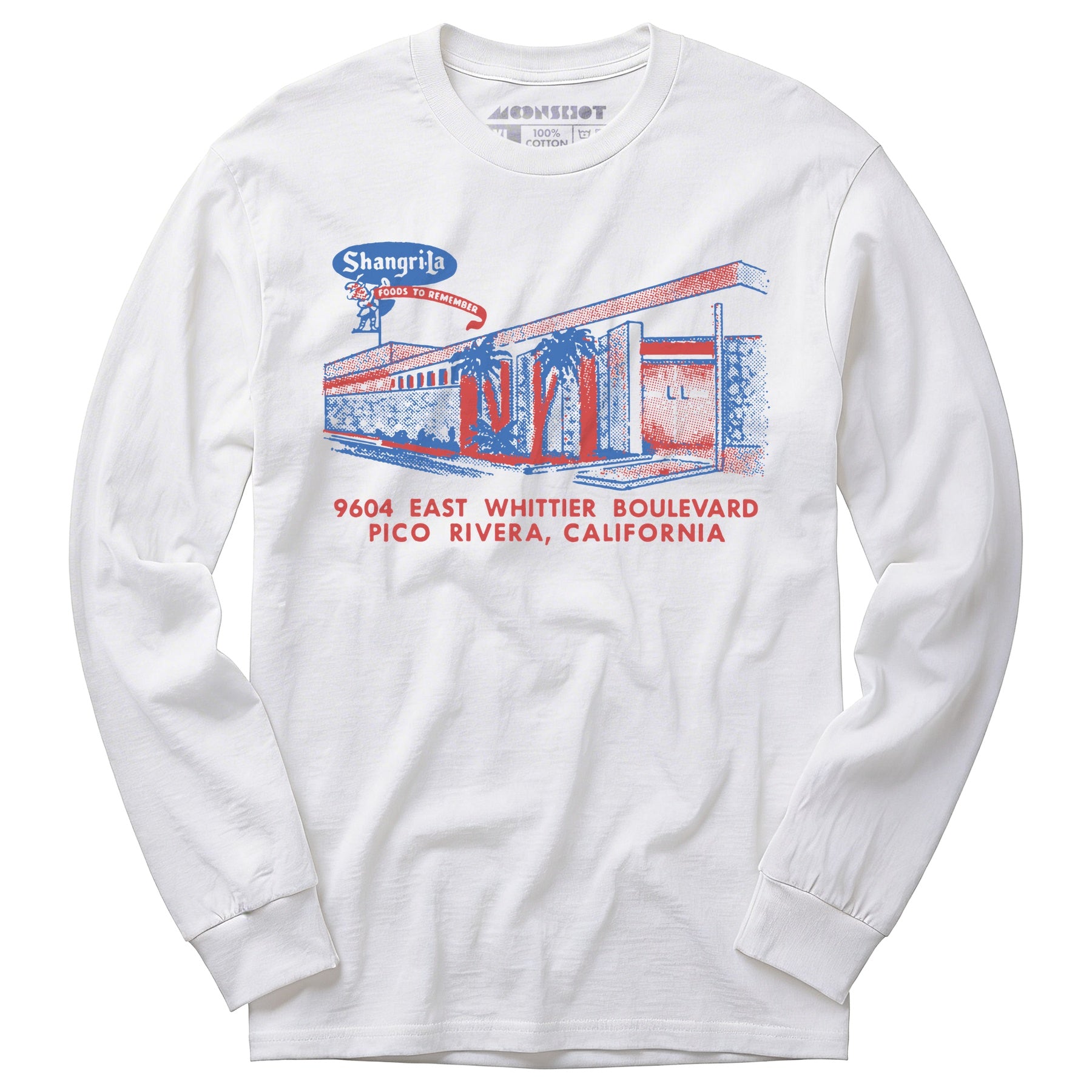 Shangri-La - Pico Rivera, CA - Vintage Restaurant - Long Sleeve T-Shirt