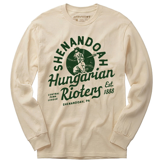 Shenandoah Hungarian Rioters - Pennsylvania - Vintage Defunct Baseball Teams - Long Sleeve T-Shirt