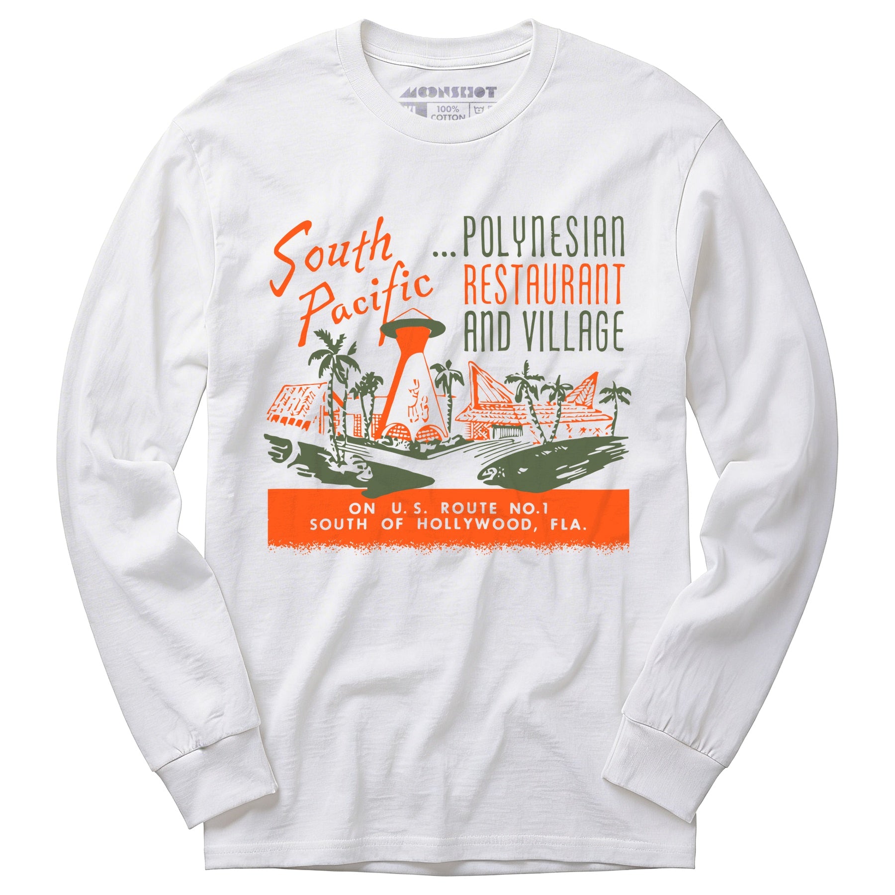 South Pacific - Hallandale Beach, FL - Vintage Tiki Bar - Long Sleeve T-Shirt