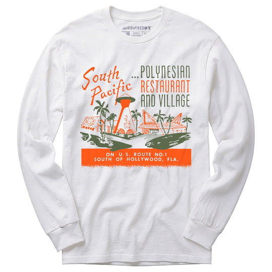 South Pacific - Hallandale Beach, FL - Vintage Tiki Bar - Long Sleeve T-Shirt