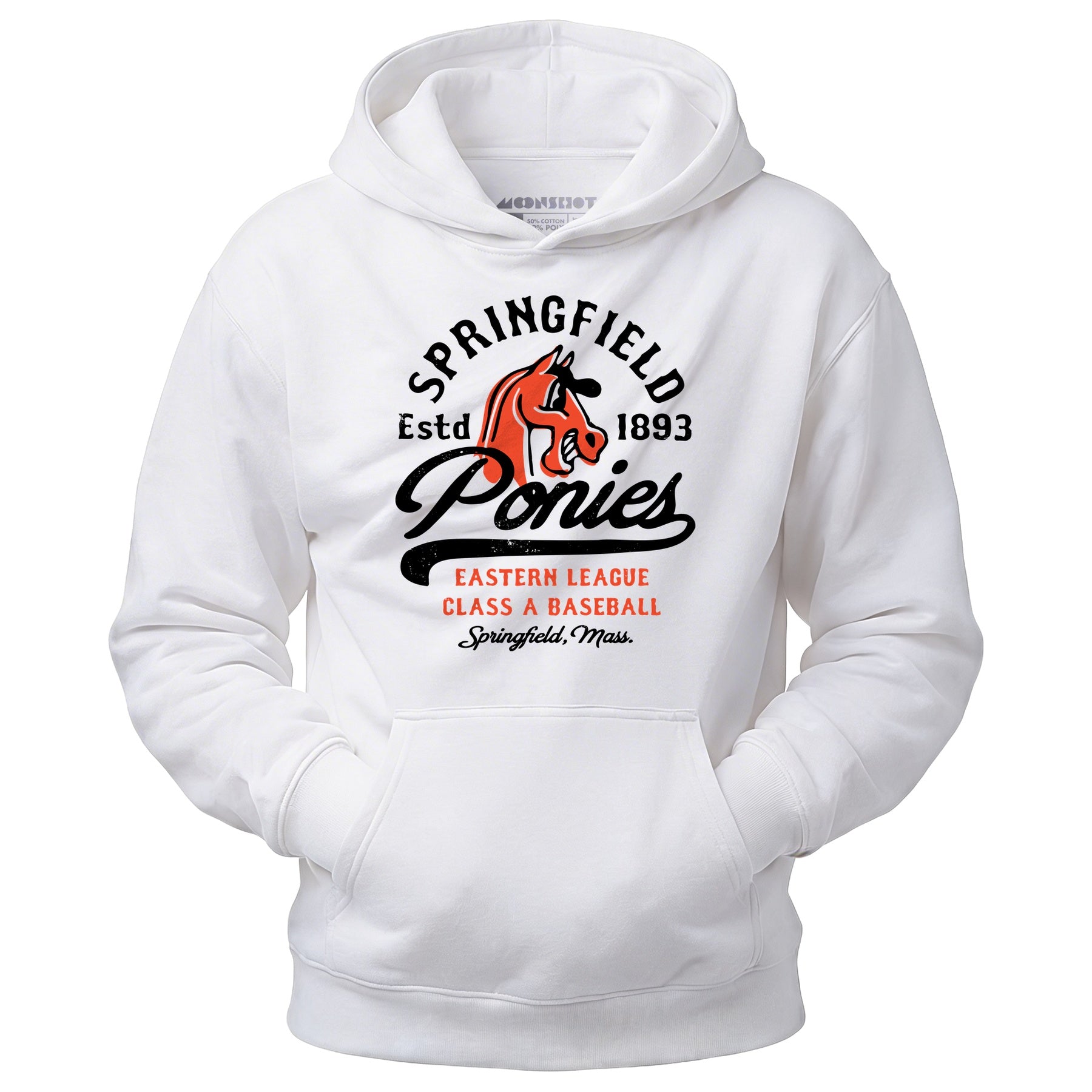 Springfield Ponies - Massachusetts - Vintage Defunct Baseball Teams - Unisex Hoodie