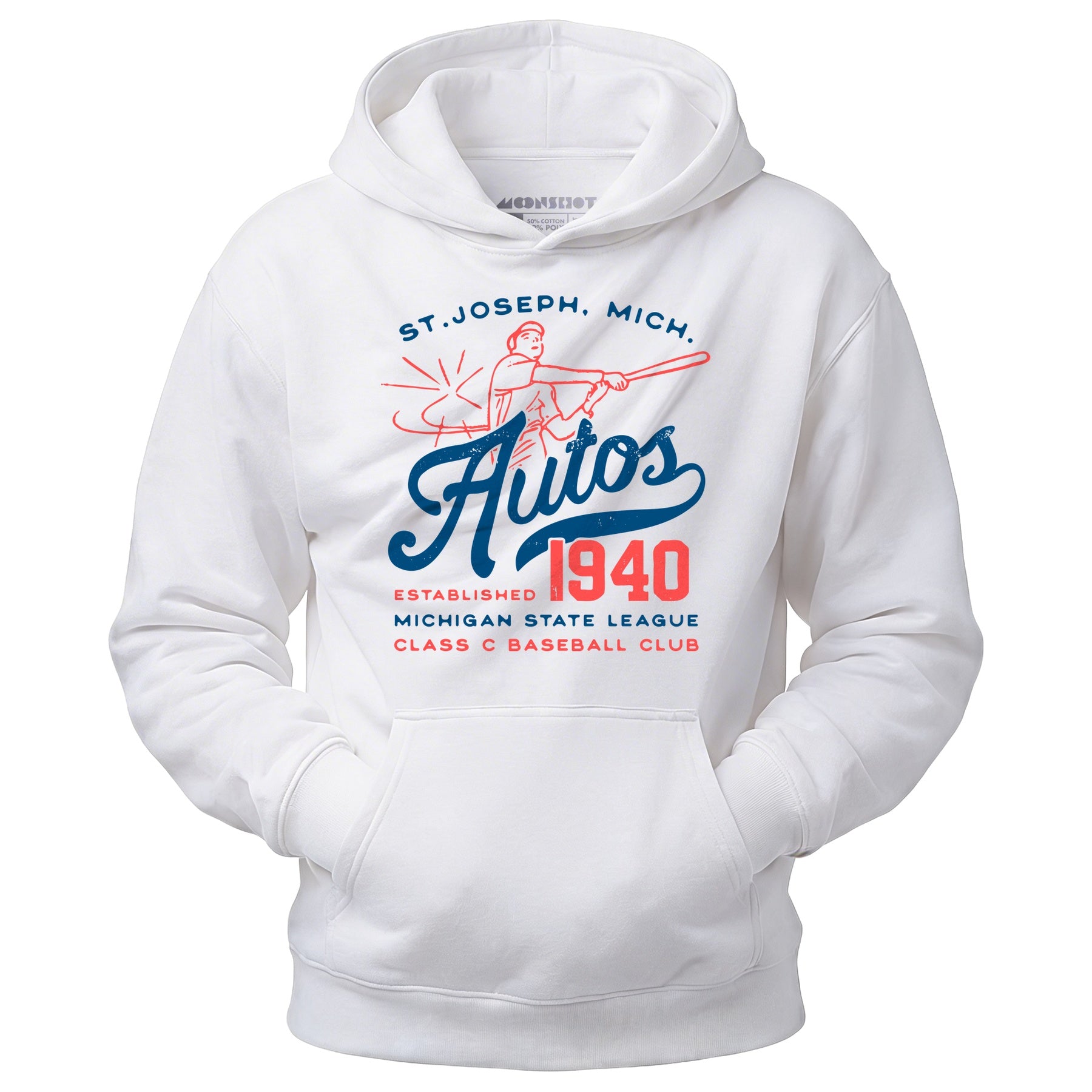 St. Joseph Autos - Michigan - Vintage Defunct Baseball Teams - Unisex Hoodie