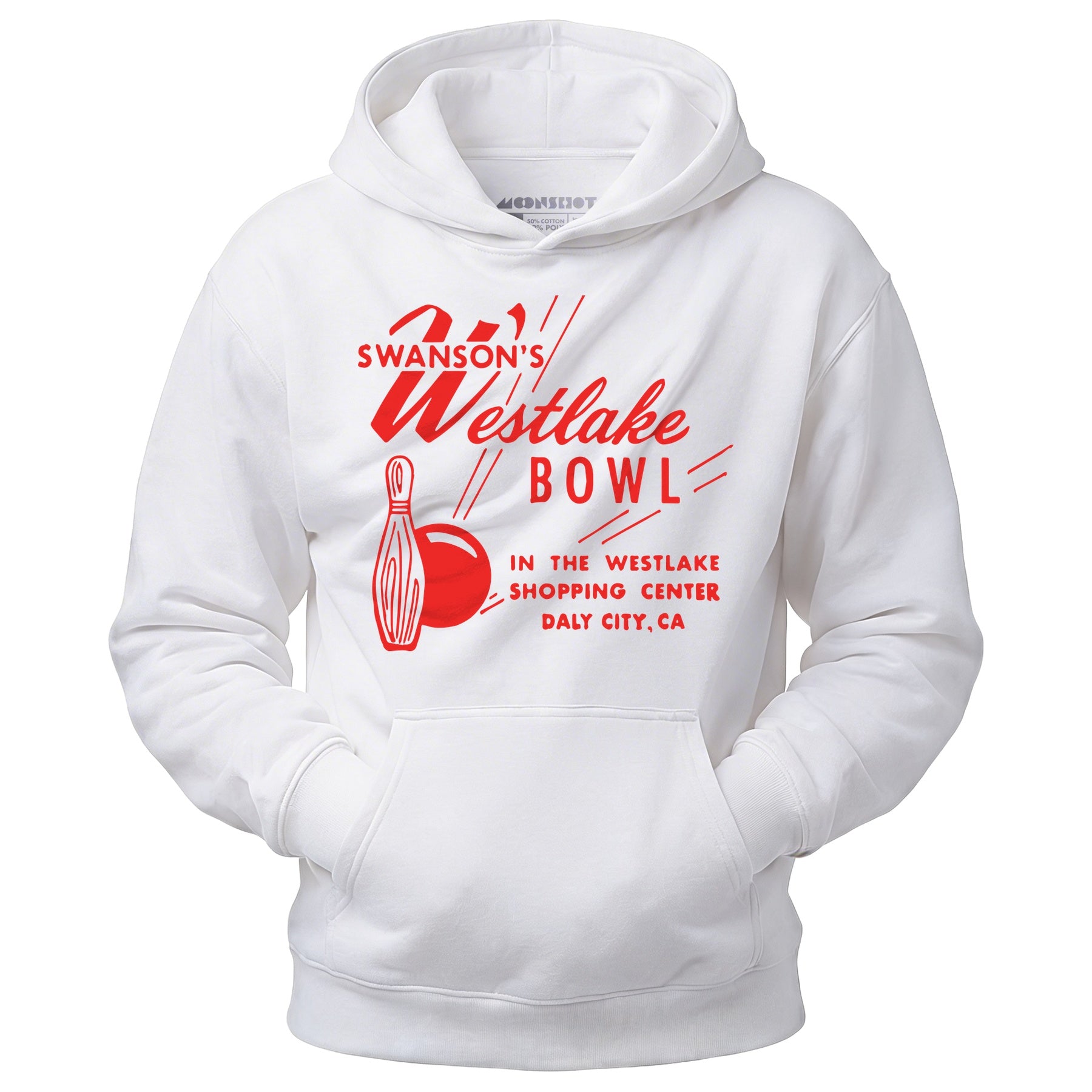 Swanson's Westlake Bowl - Daly City, CA - Vintage Bowling Alley - Unisex Hoodie