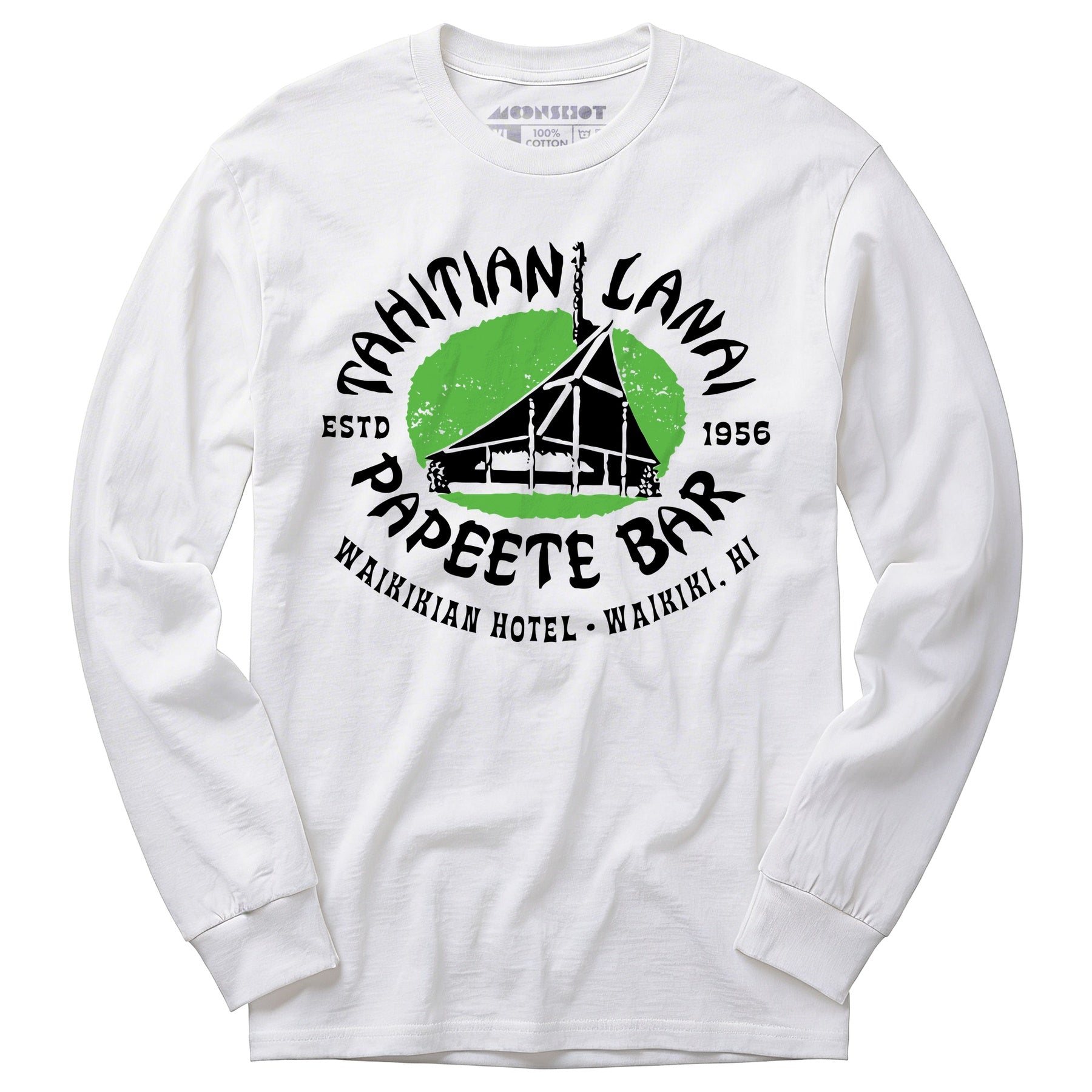 Tahitian Lanai Papeete Bar - Waikiki, HI - Vintage Tiki Bar - Long Sleeve T-Shirt