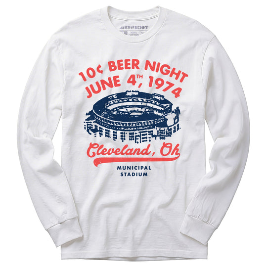 Ten Cent Beer Night - Cleveland Ohio - Long Sleeve T-Shirt