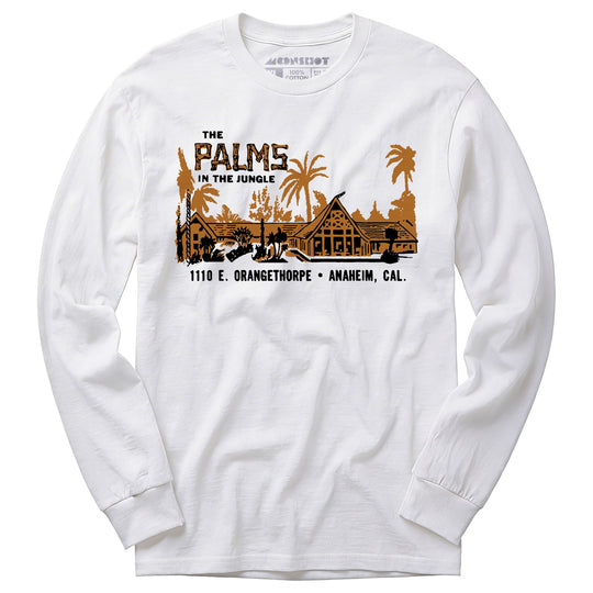 The Palms in the Jungle - Anaheim, CA - Vintage Restaurant - Long Sleeve T-Shirt