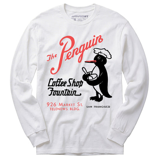 The Penguin - San Francisco, CA - Vintage Restaurant - Long Sleeve T-Shirt
