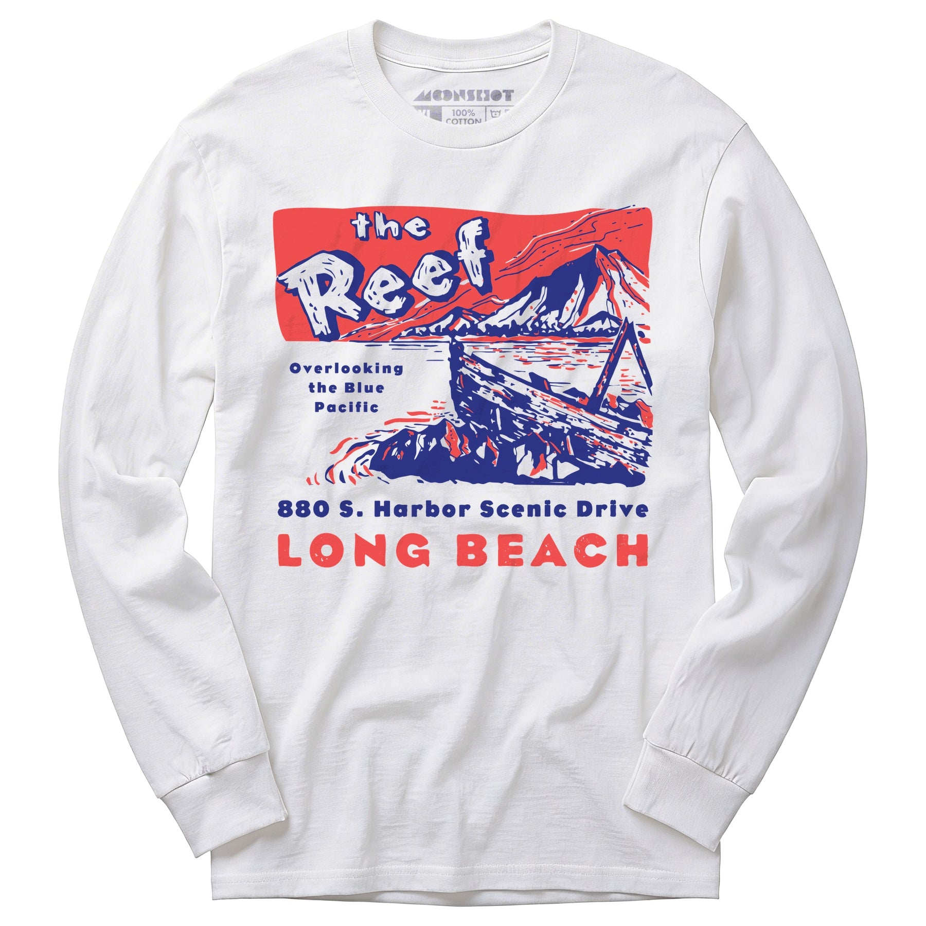 The Reef - Long Beach, CA - Vintage Tiki Bar - Long Sleeve T-Shirt