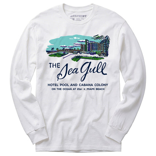The Sea Gull - Miami, FL - Vintage Hotel - Long Sleeve T-Shirt